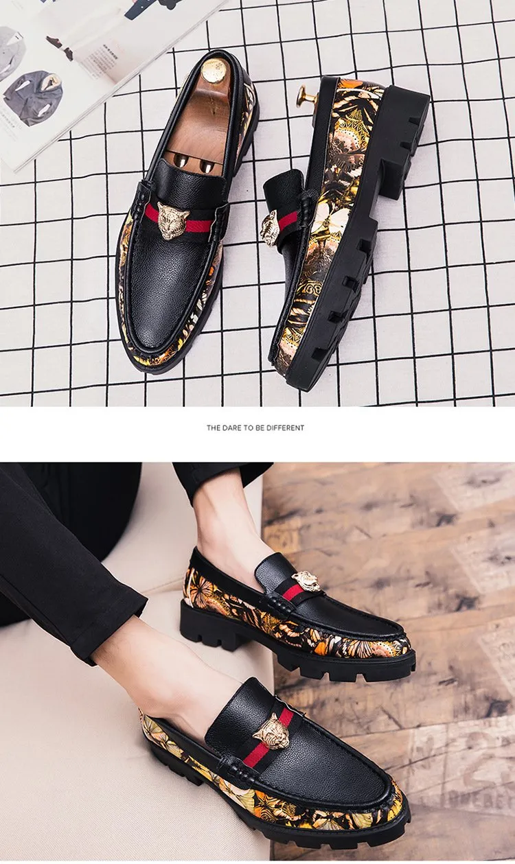 2024 spring models wholesale explosions one foot small leather shoes men soft bottom male Korean version of the wild personality social lazy shoes