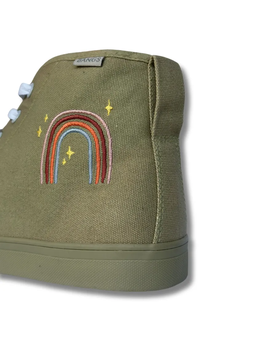 Abstract Rainbow High Top