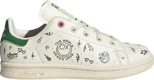 Adidas André Saraiva x Stan Smith Little Kid 'The World Needs Love' sneakers, cream