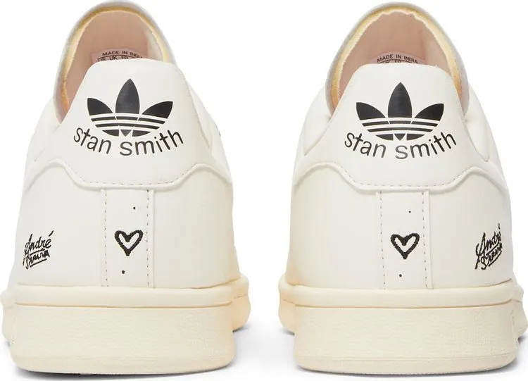 Adidas André Saraiva x Stan Smith 'The World Needs Love' sneakers, cream