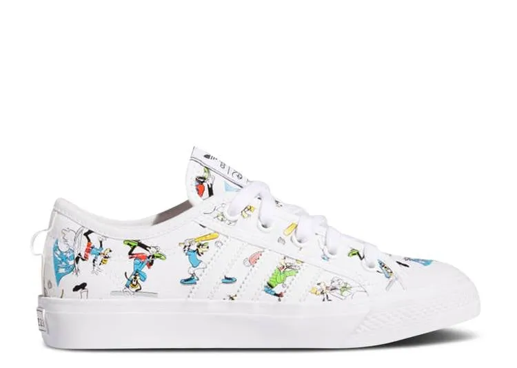 Adidas DISNEY X NIZZA J 'SPORT GOOFY PACK - WHITE' sneakers, white