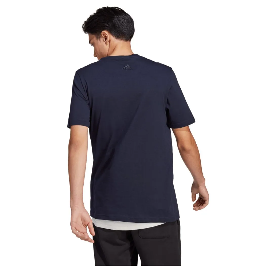 adidas Essentials Single Jersey Linear Embroidered Logo Men's Tee