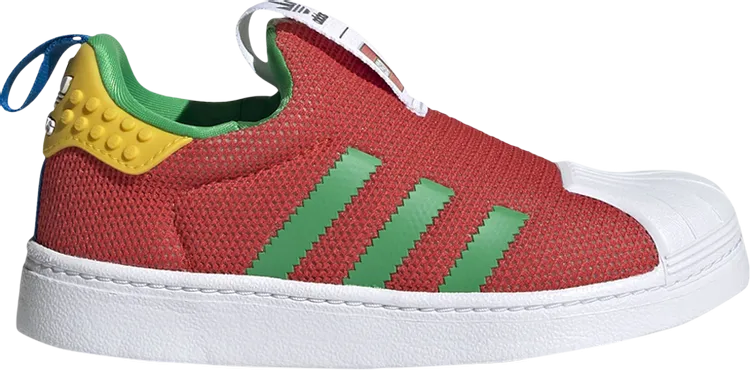 Adidas LEGO x Superstar 360 J 'Pantone' Sneakers, Red