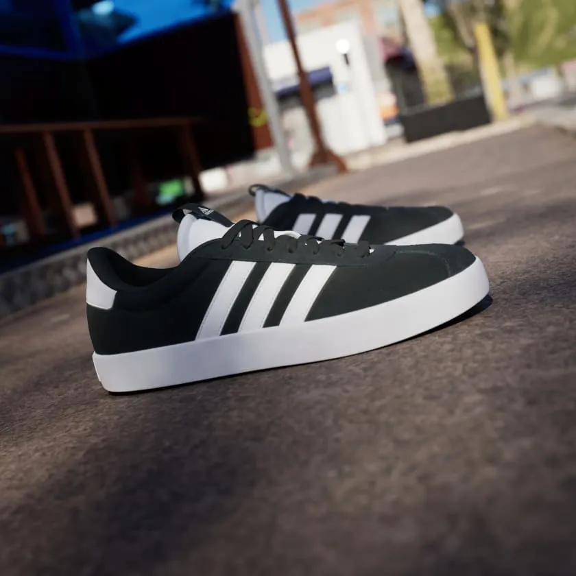 ADIDAS MEN'S VL COURT 3.0 BLACK/WHITE SHOES