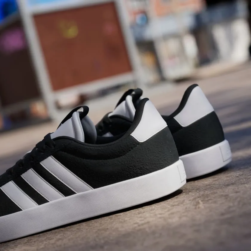 ADIDAS MEN'S VL COURT 3.0 BLACK/WHITE SHOES