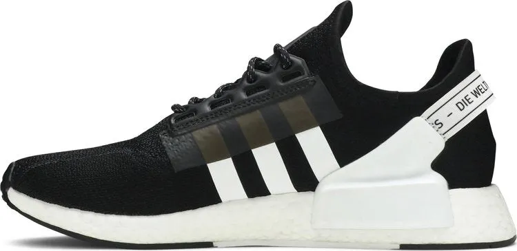 Adidas NMD R1 V2 men's sneakers, black/white