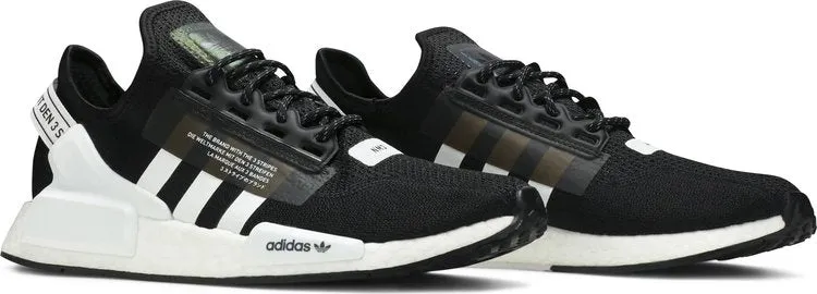 Adidas NMD R1 V2 men's sneakers, black/white