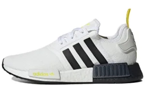 Adidas Originals NMD R1 STLT Primeknit sneakers, white/black/yellow