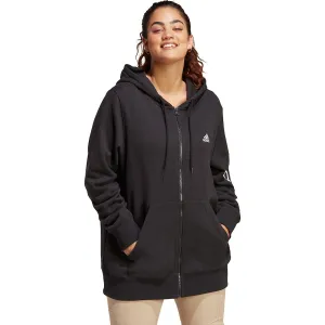 adidas Women's Essentials Linear Full-Zip French Terry Hoodie (Plus Size)