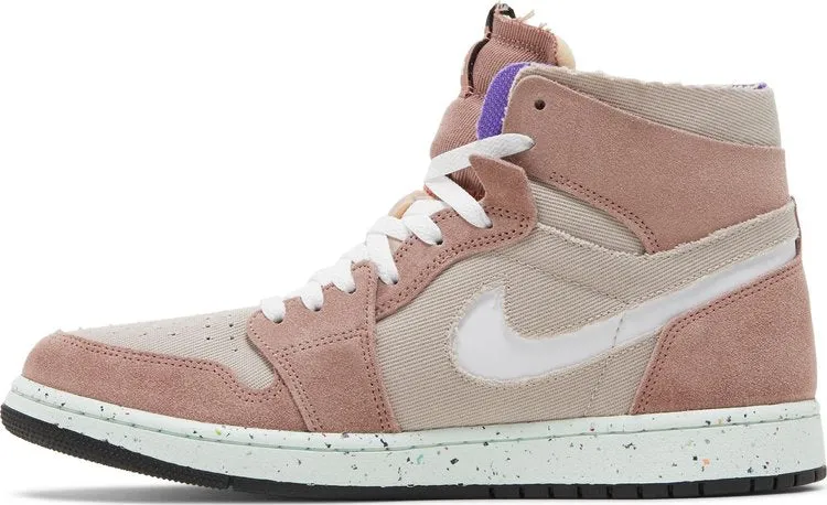 Air Jordan 1 High Zoom Comfort Fossil Stone, pink