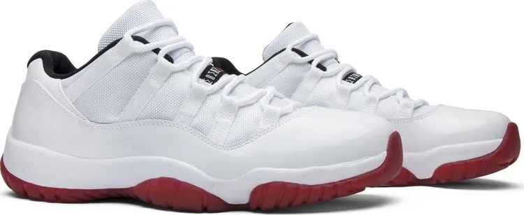 Air Jordan 11 Retro Low Cherry Bottom Sneakers, White