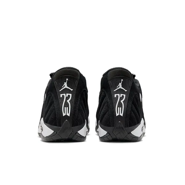 Air Jordan 14 Retro 'Black White' Sneakers, black