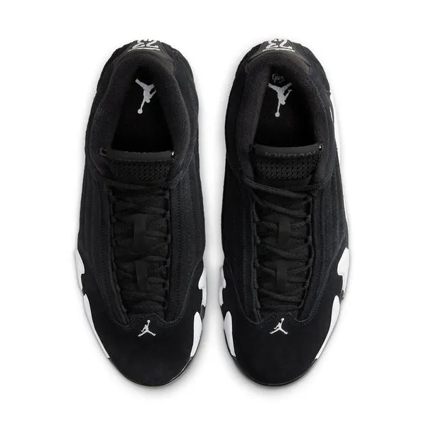 Air Jordan 14 Retro 'Black White' Sneakers, black