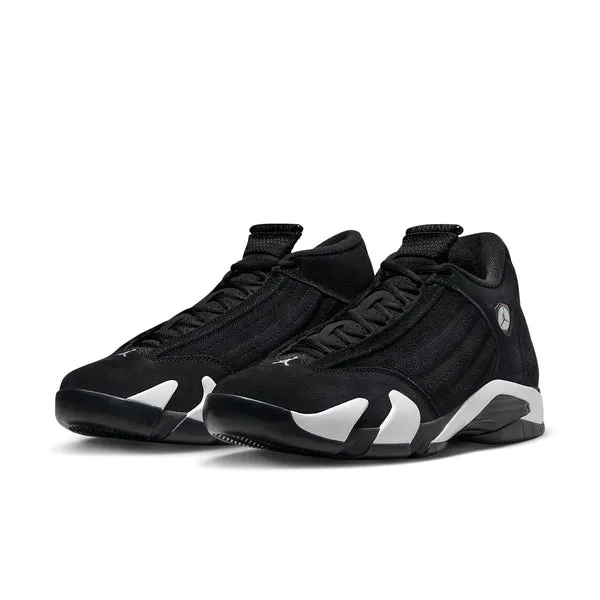 Air Jordan 14 Retro 'Black White' Sneakers, black