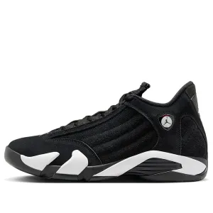 Air Jordan 14 Retro 'Black White' Sneakers, black