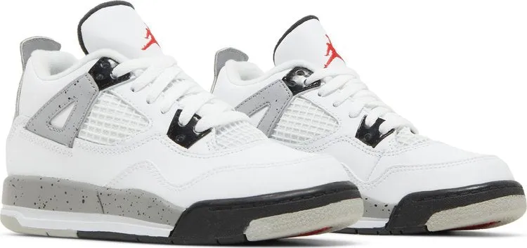 Air Jordan 4 Retro PS White Cement Sneakers, white