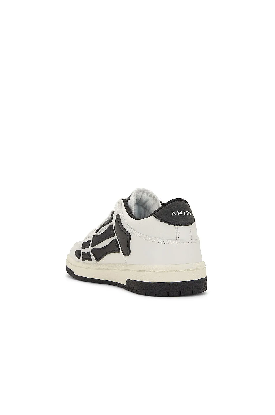 Amiri Skeleton Low Top Sneaker in White & Black