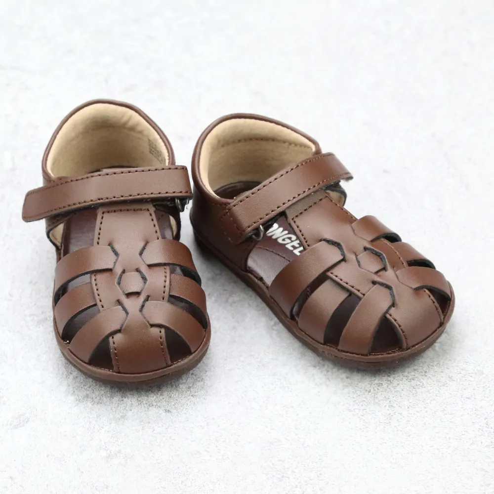 Angel Baby Boys Leather Fisherman Sandals