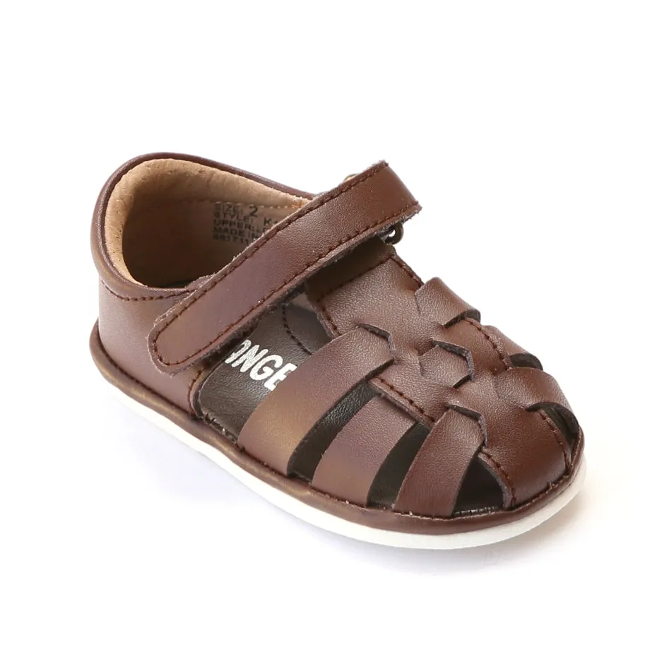 Angel Baby Boys Leather Fisherman Sandals