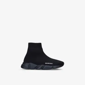 Balenciaga Speed Knitted High Top Sneakers, Black