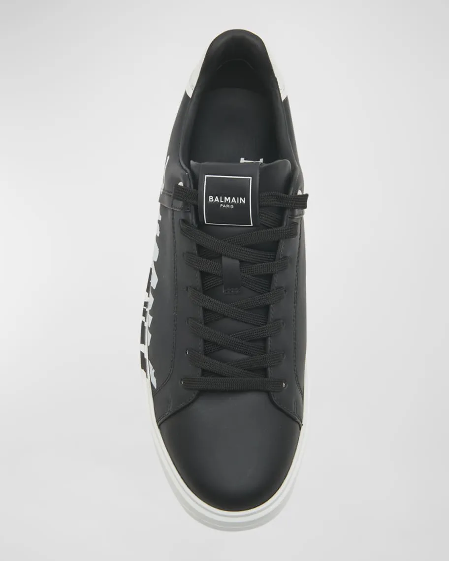 Balmain Men's B-Court Logo Low Top Sneakers