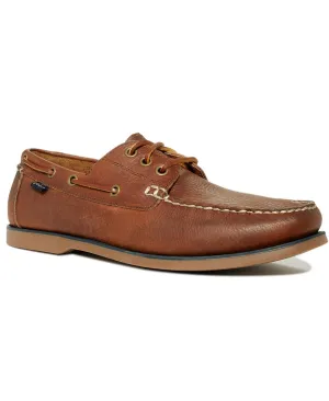 Bienne tumbled Polo Ralph Lauren leather boat shoes