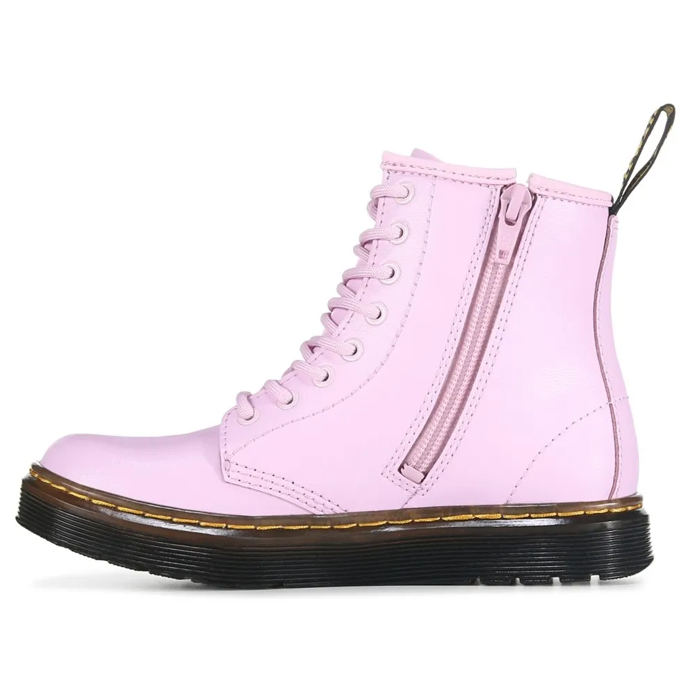 Children's Zavala Combat lace-up boots for small/large children Dr. Martens, pink