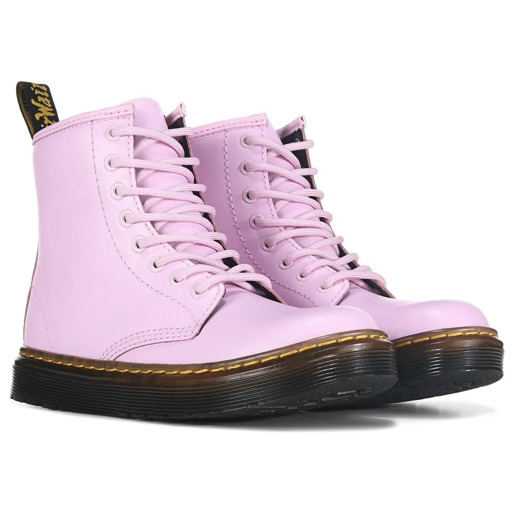 Children's Zavala Combat lace-up boots for small/large children Dr. Martens, pink