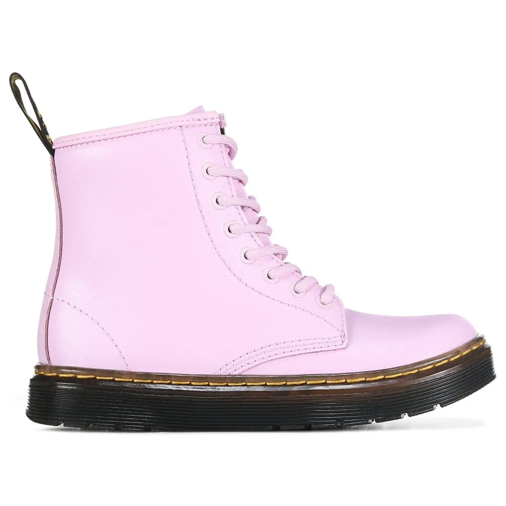 Children's Zavala Combat lace-up boots for small/large children Dr. Martens, pink