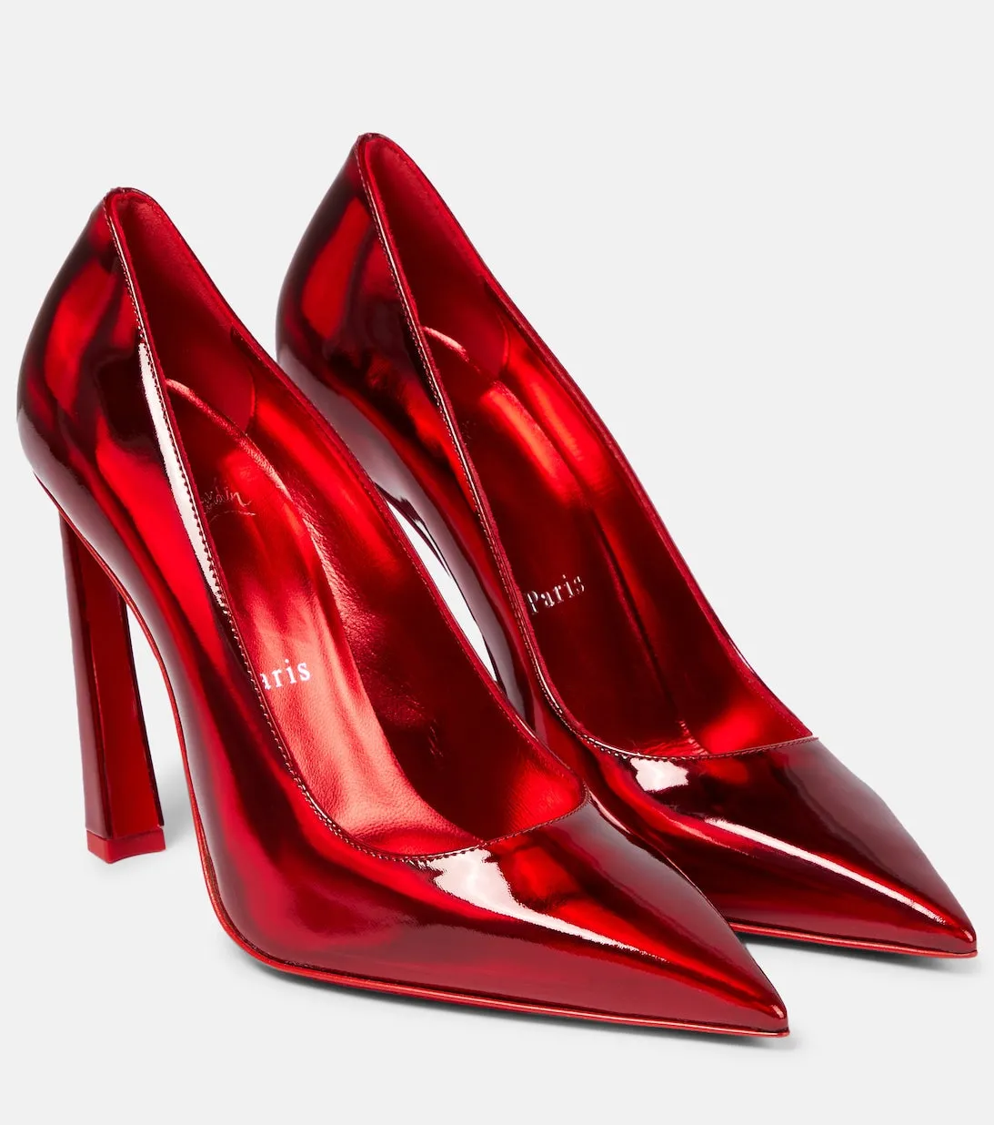 Christian Louboutin Condorapik 100 patent leather pumps, red