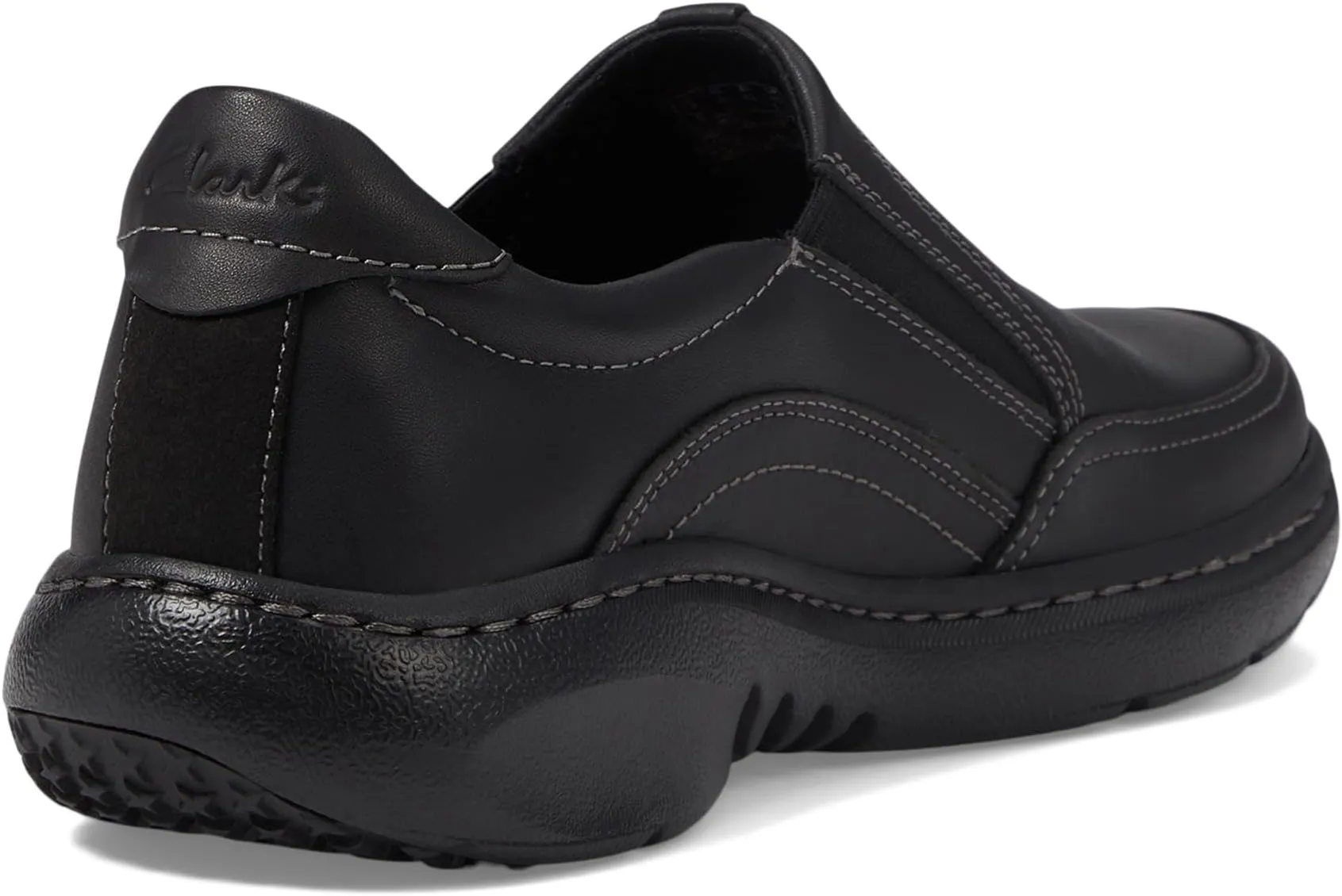 Clarkspro Step Clarks loafers, black leather