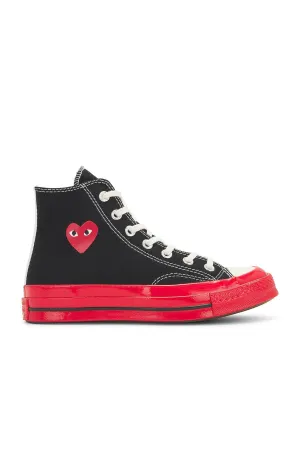 Comme des Garçons Converse Red Sole High Top sneakers, black