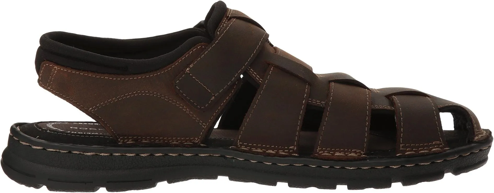 Darwyn Fishermen Rockport Flat Sandals Brown II Leather