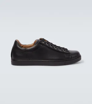 Gianvito Rossi leather low top sneakers, black