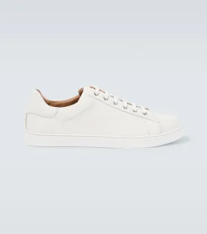 Gianvito Rossi leather low top sneakers, white