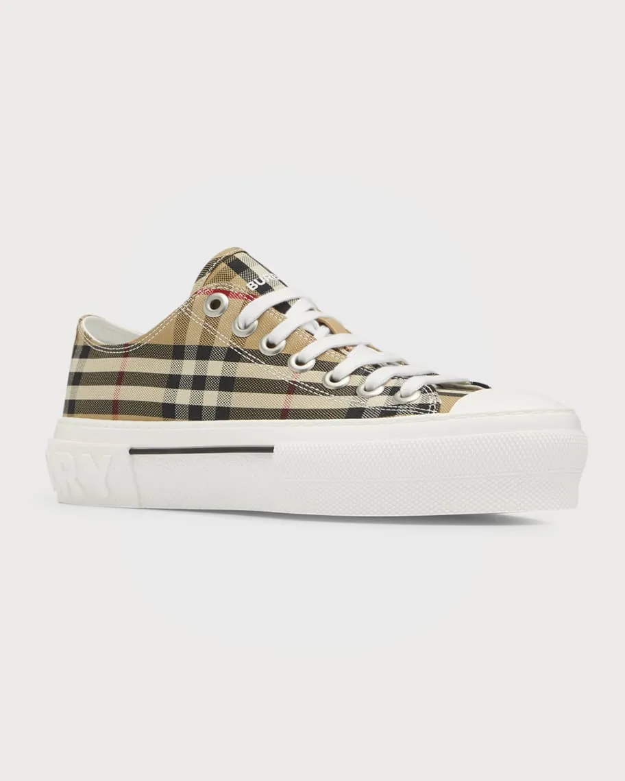 Jack Burberry Check Low Top Sneakers