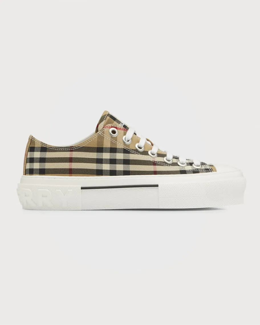 Jack Burberry Check Low Top Sneakers