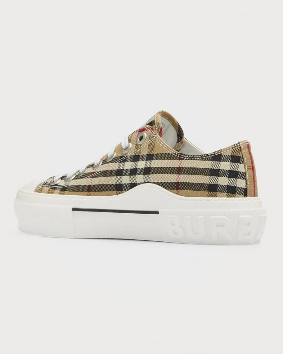 Jack Burberry Check Low Top Sneakers