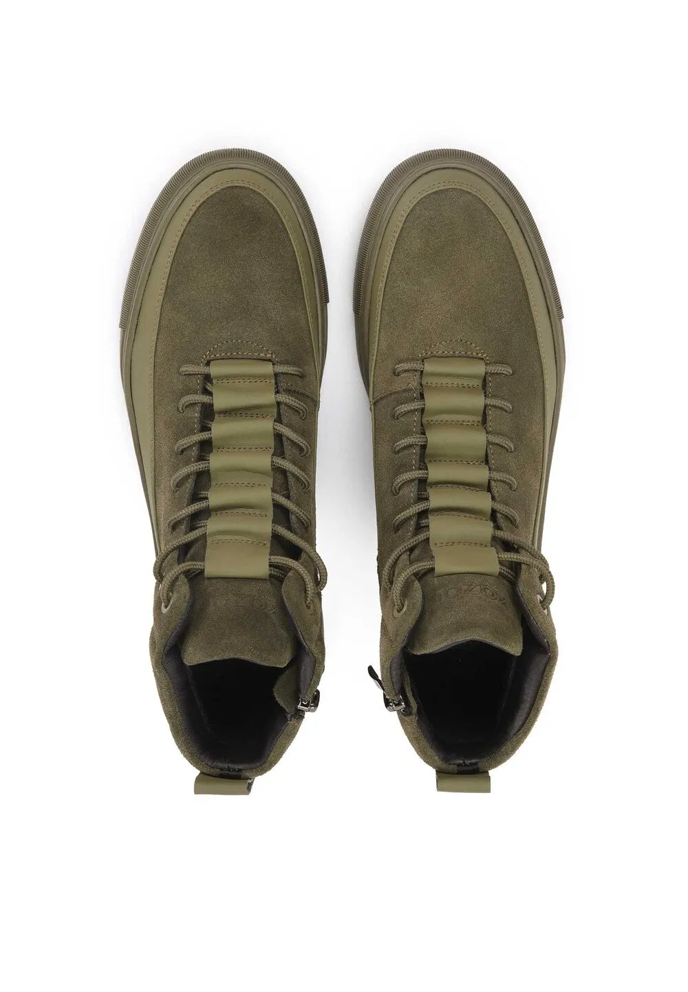 Kazar high top sneakers, olive