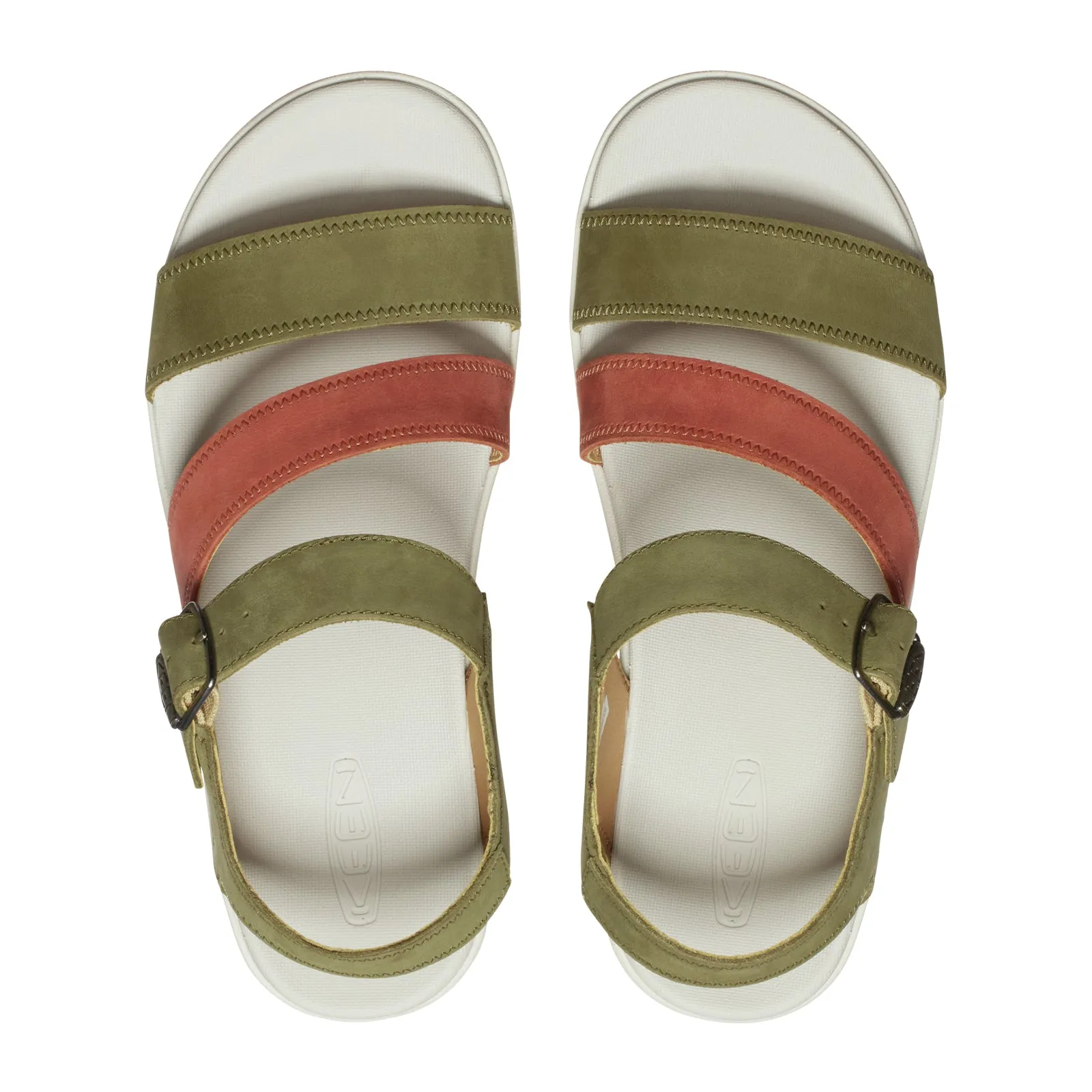 Keen Ellecity Backstrap Sandal (Women) - Martini Olive/Baked Clay