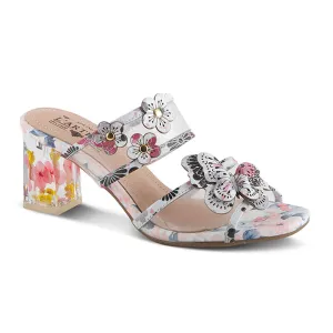 L'Artiste Adored Slide Sandal (Women) - Pink Multi Leather