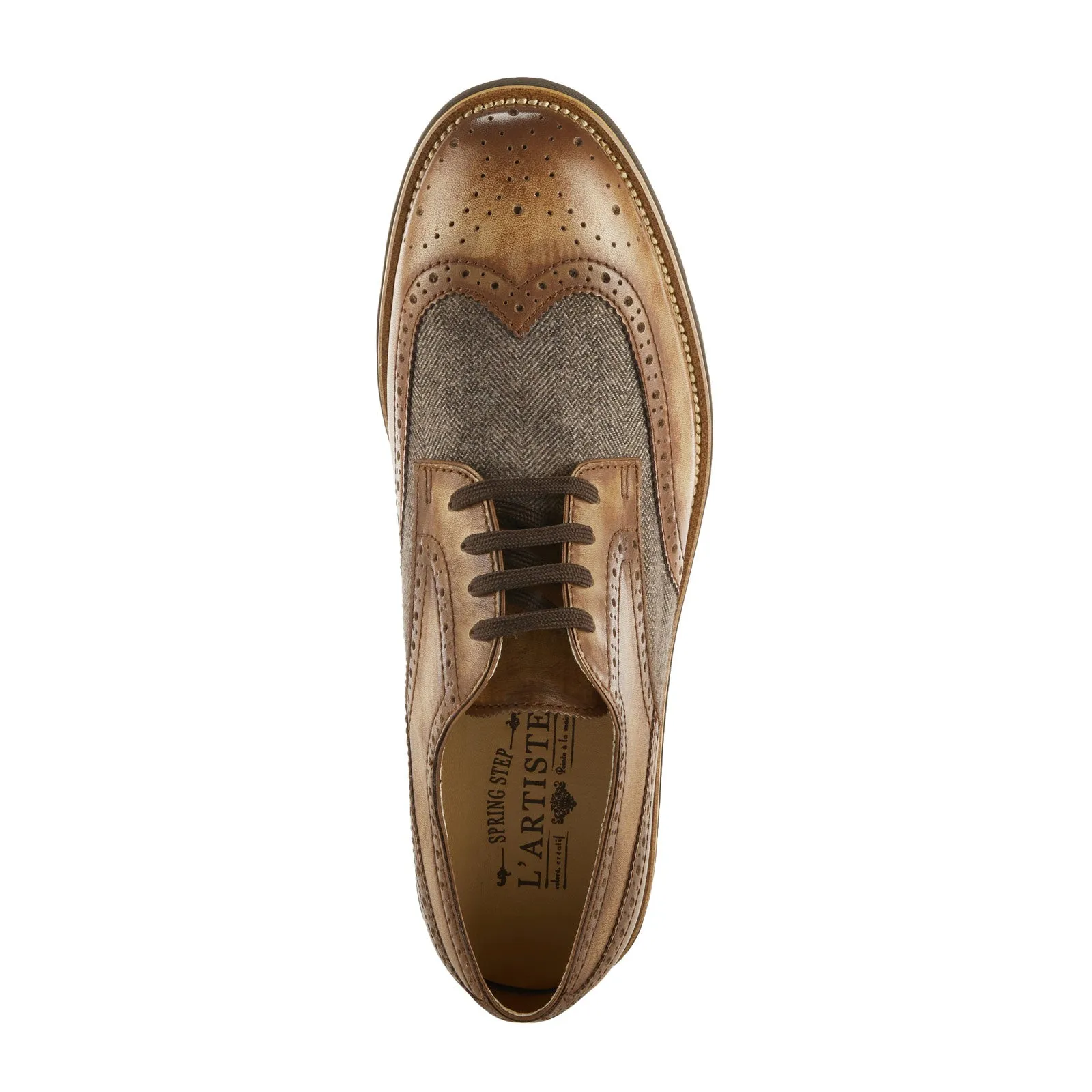 L'Artiste Beaufort Oxford (Men) - Camel Leather Combo