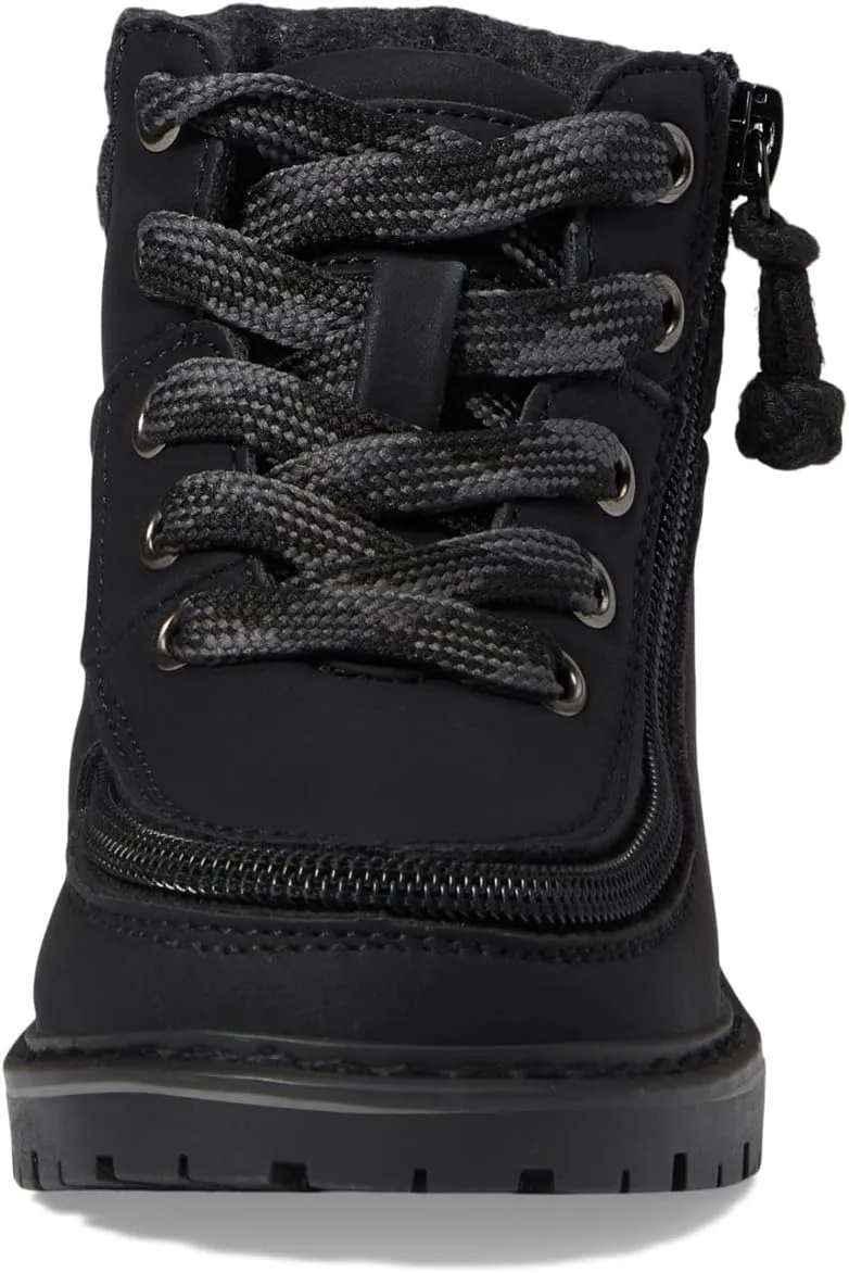 Lugs II BILLY Footwear Kids Lace Up Boots, Black