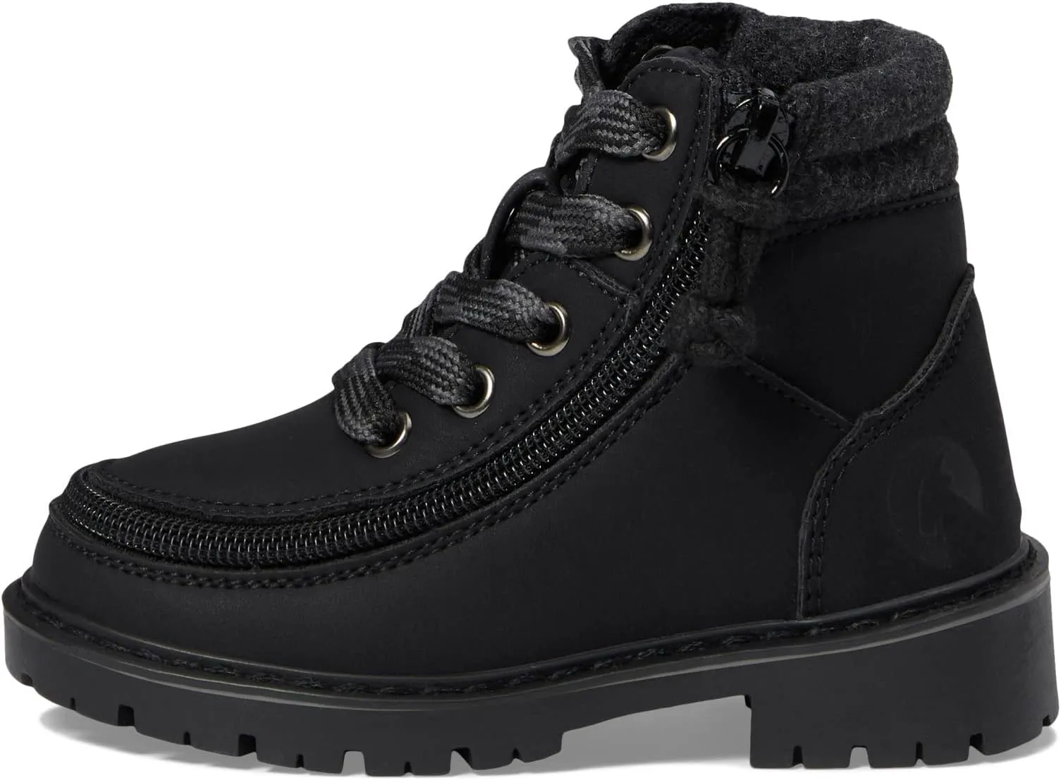 Lugs II BILLY Footwear Kids Lace Up Boots, Black