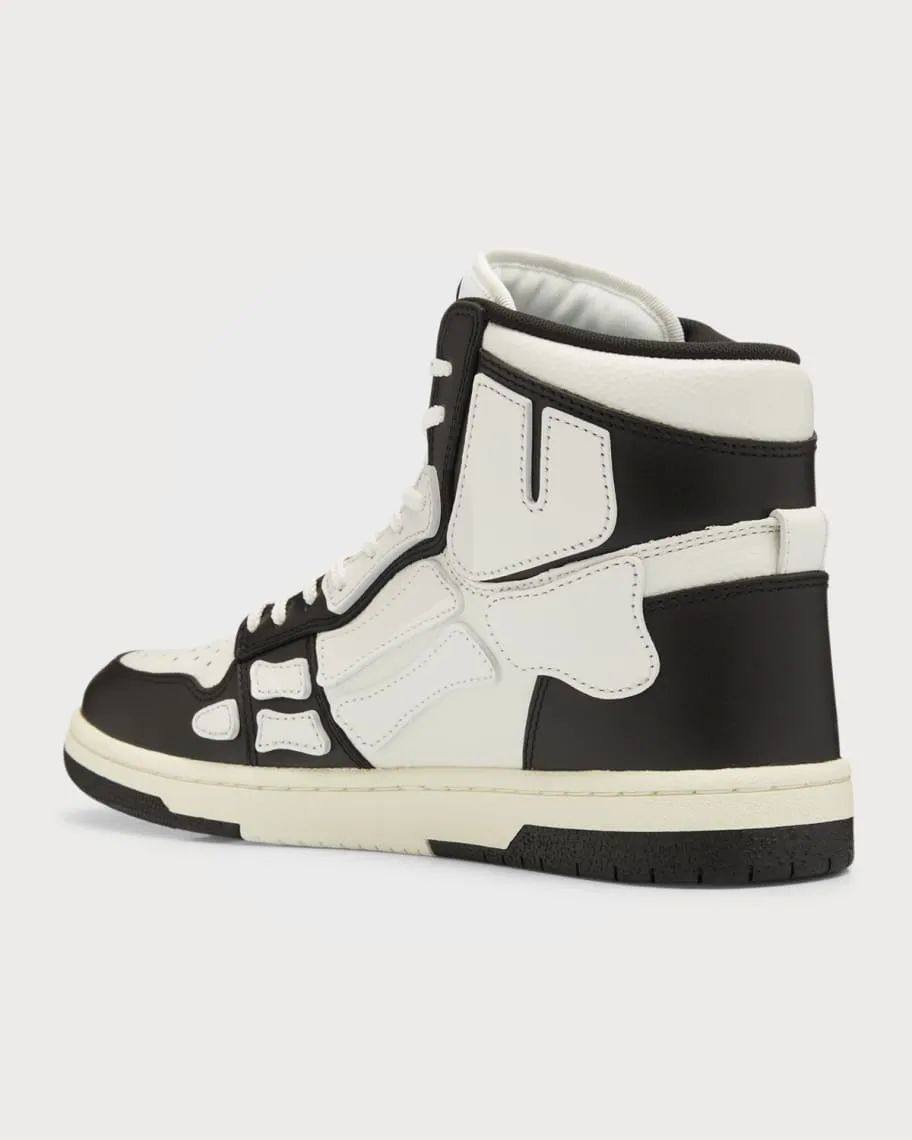 Men's Skel-Top Hi Leather Bones Amiri High Top Sneakers