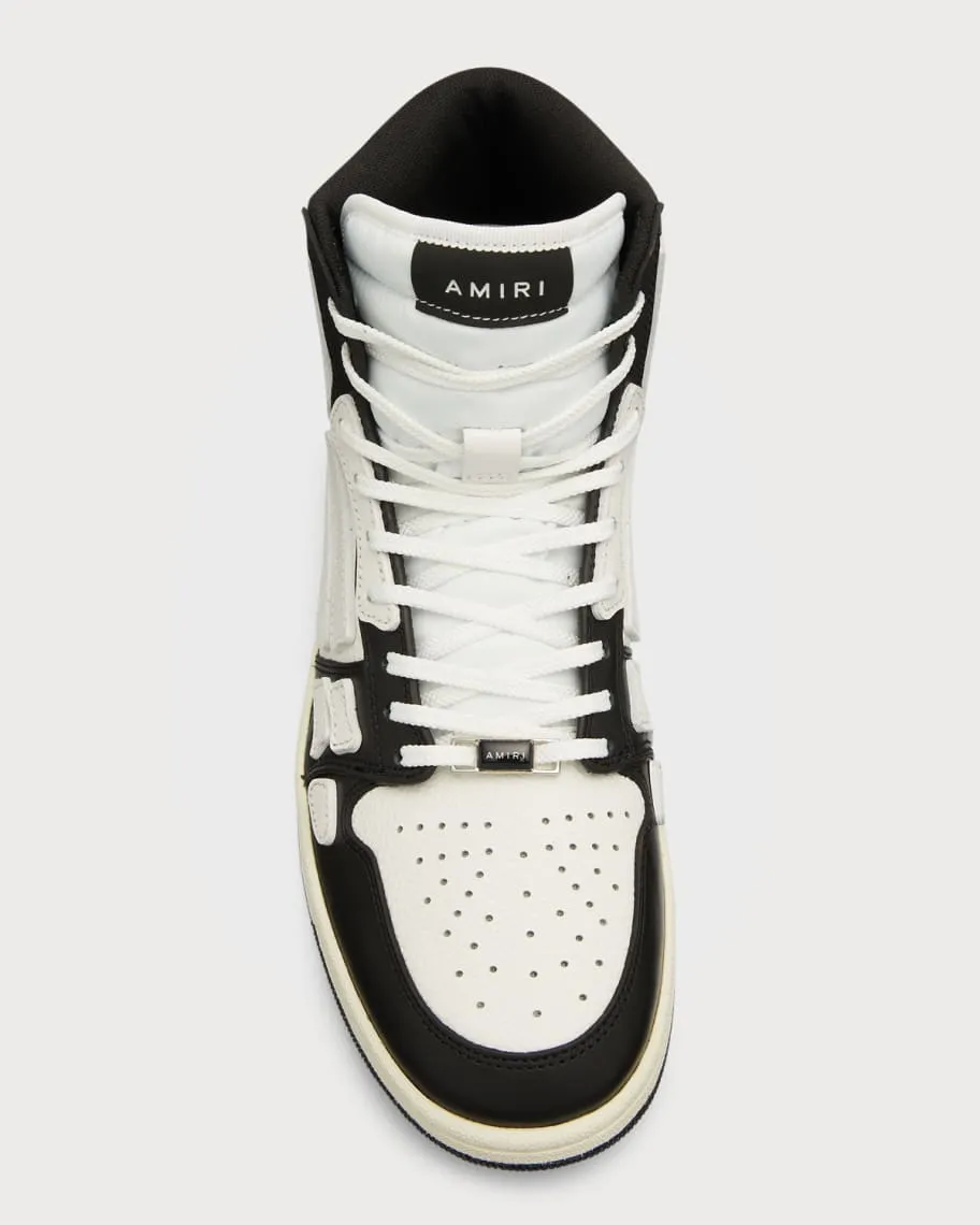 Men's Skel-Top Hi Leather Bones Amiri High Top Sneakers