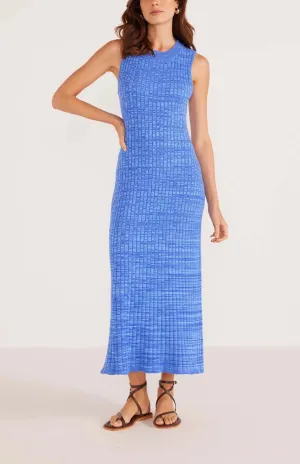 Mink Pink Harper Rib Knit Midi Dress