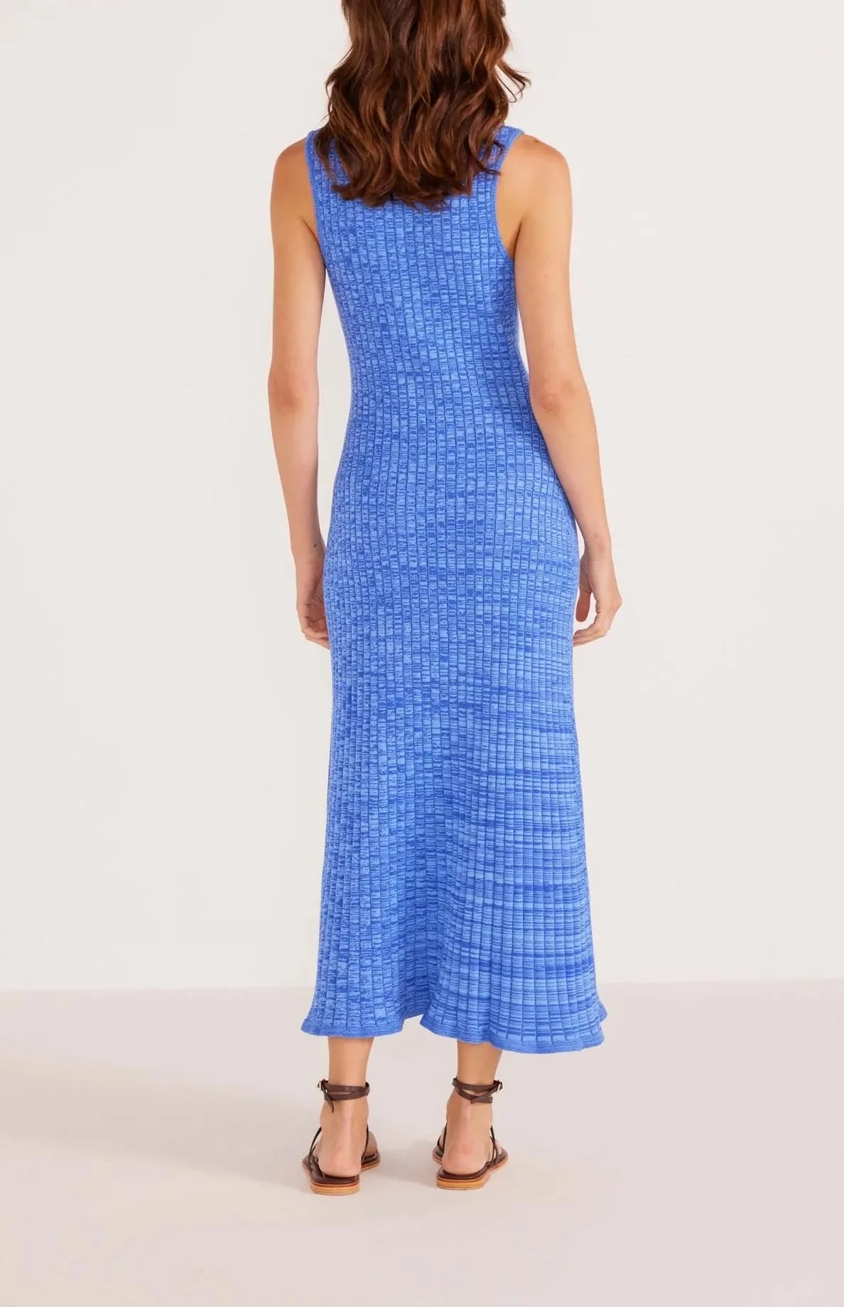 Mink Pink Harper Rib Knit Midi Dress