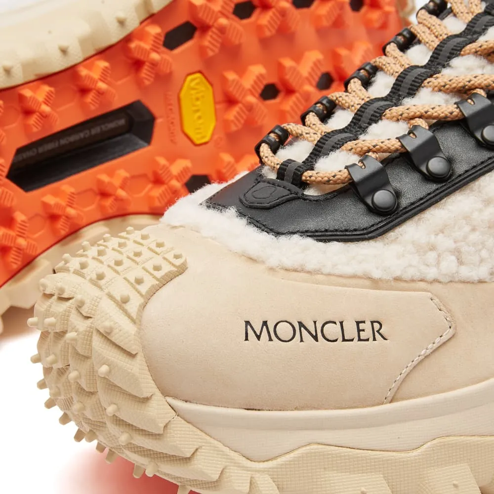 Moncler Trailgrip Low Top Sneakers, Beige/Black