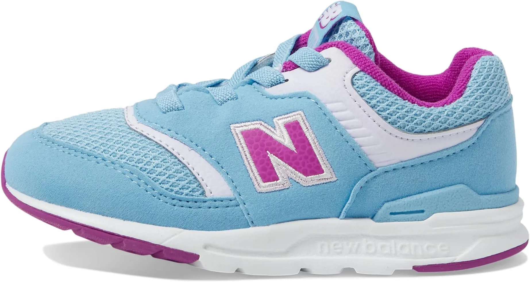 New Balance 997H Bungee Lace Sneaker in Blue/Purple Punch